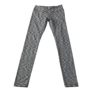 Reebok Womens Athletic Leggings Size Small Space Dye Gray Yoga Running Mid Rise